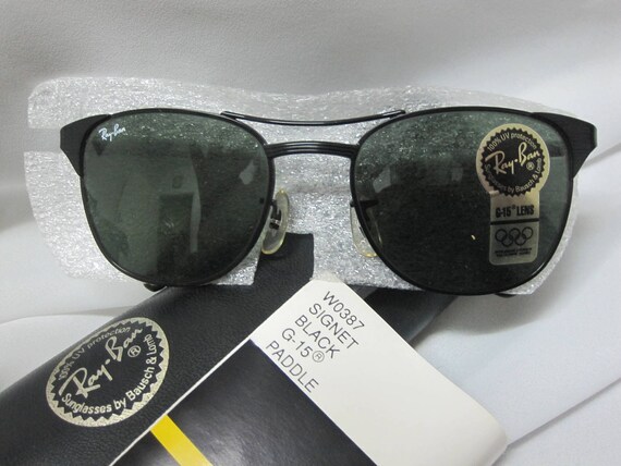 vintage ray ban Rayban sunglasses signet W0669 B&… - image 4