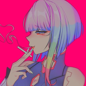 Lucy From Cyberpunk Edge Runners Prints