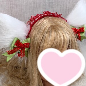 White Animal Ears