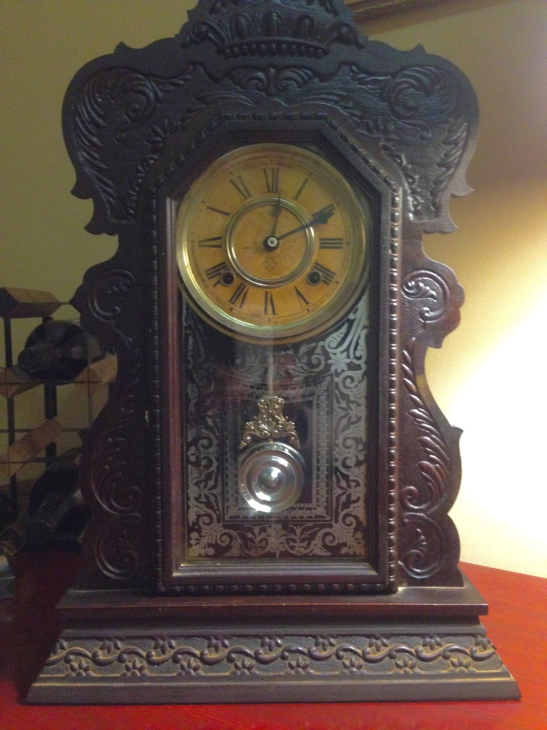 Antique Mantel Clock Ansonia Co. New York 18901920 Good Etsy