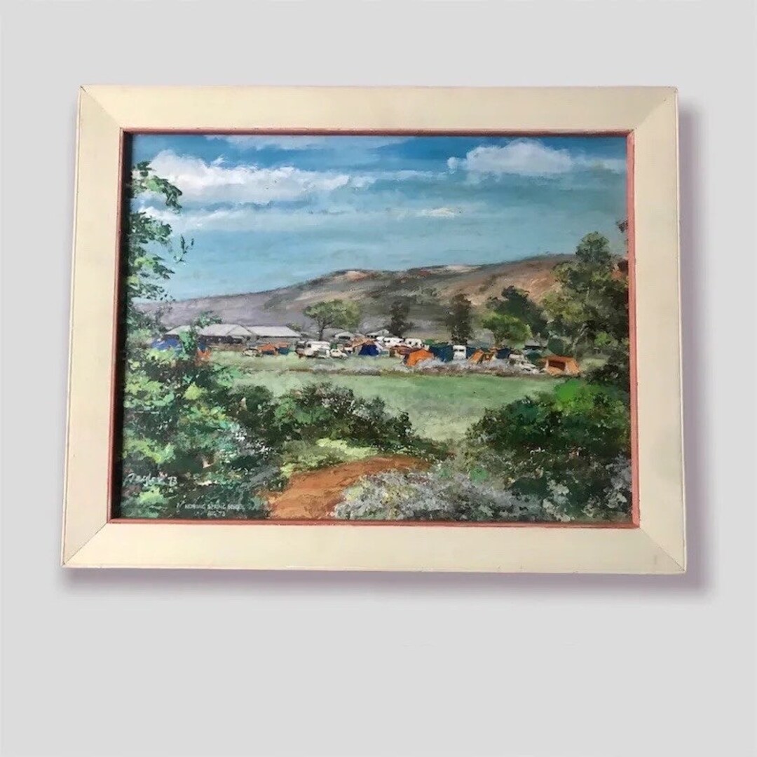 Australian Oil Painting Signed 'jaylor 73' - Framed Vintage Landscape ...