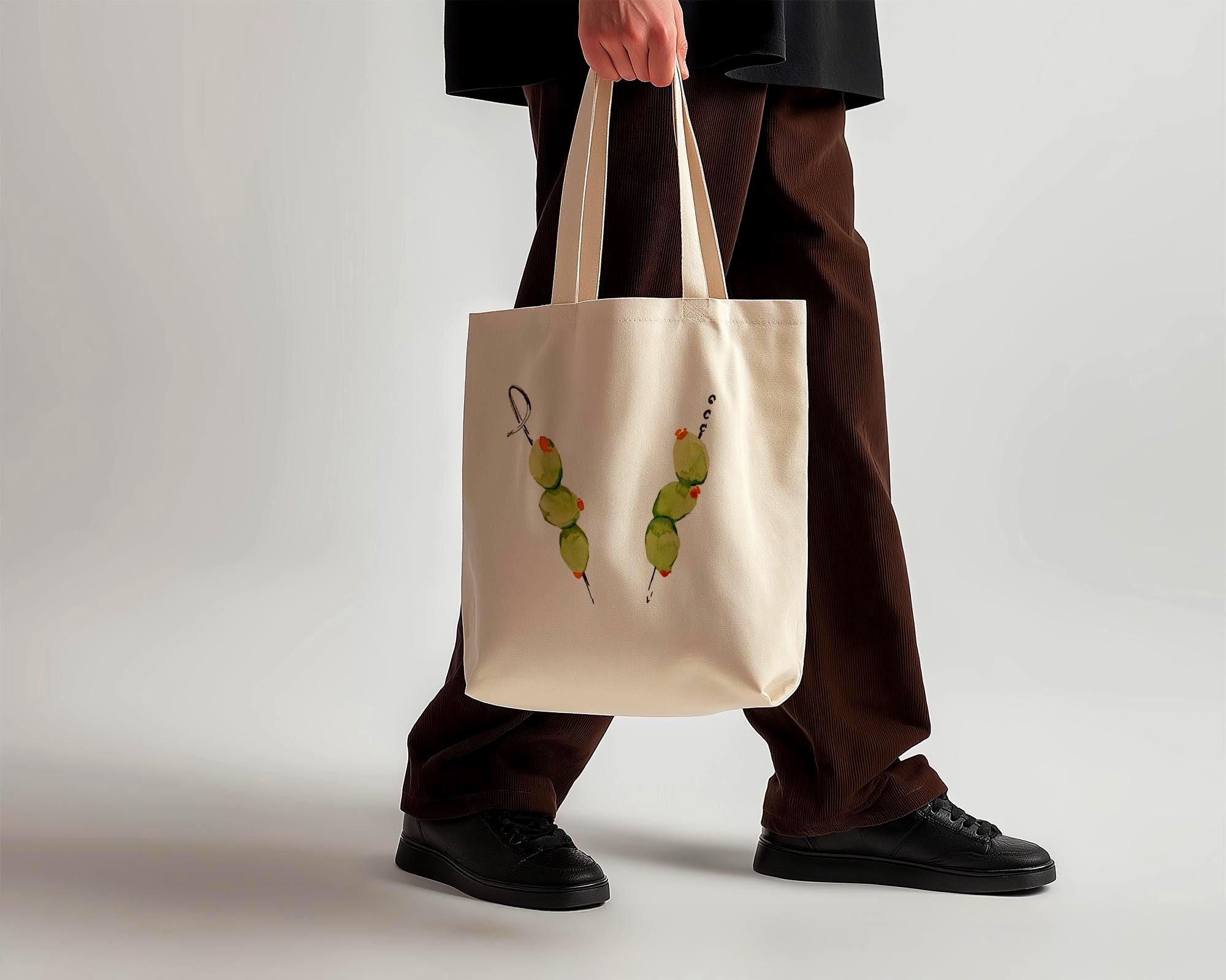 Olive green canvas tote bag - Etsy 日本