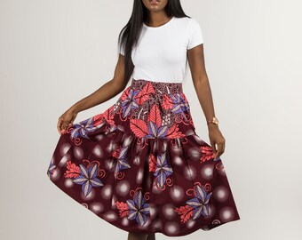 ankara flared skirts