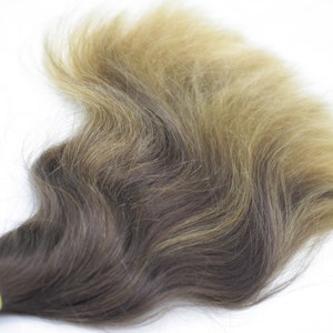 Russisch Oekraïens slavisch haarverlenging + geblondeerde uiteinden 42cm / 16,5 &quot;; 122gr/4,3oz
