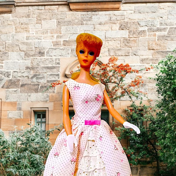 Vintage Barbie COMPLETE Garden Party Set #931 - Floral Sundress with Accessories (1962-1963)