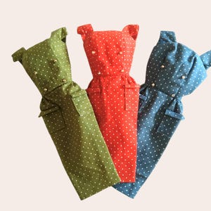 Vintage Barbie Clothes, FREE SHIPPING, Barbie Fashion Pak Dotted Sheath (1962-1963)