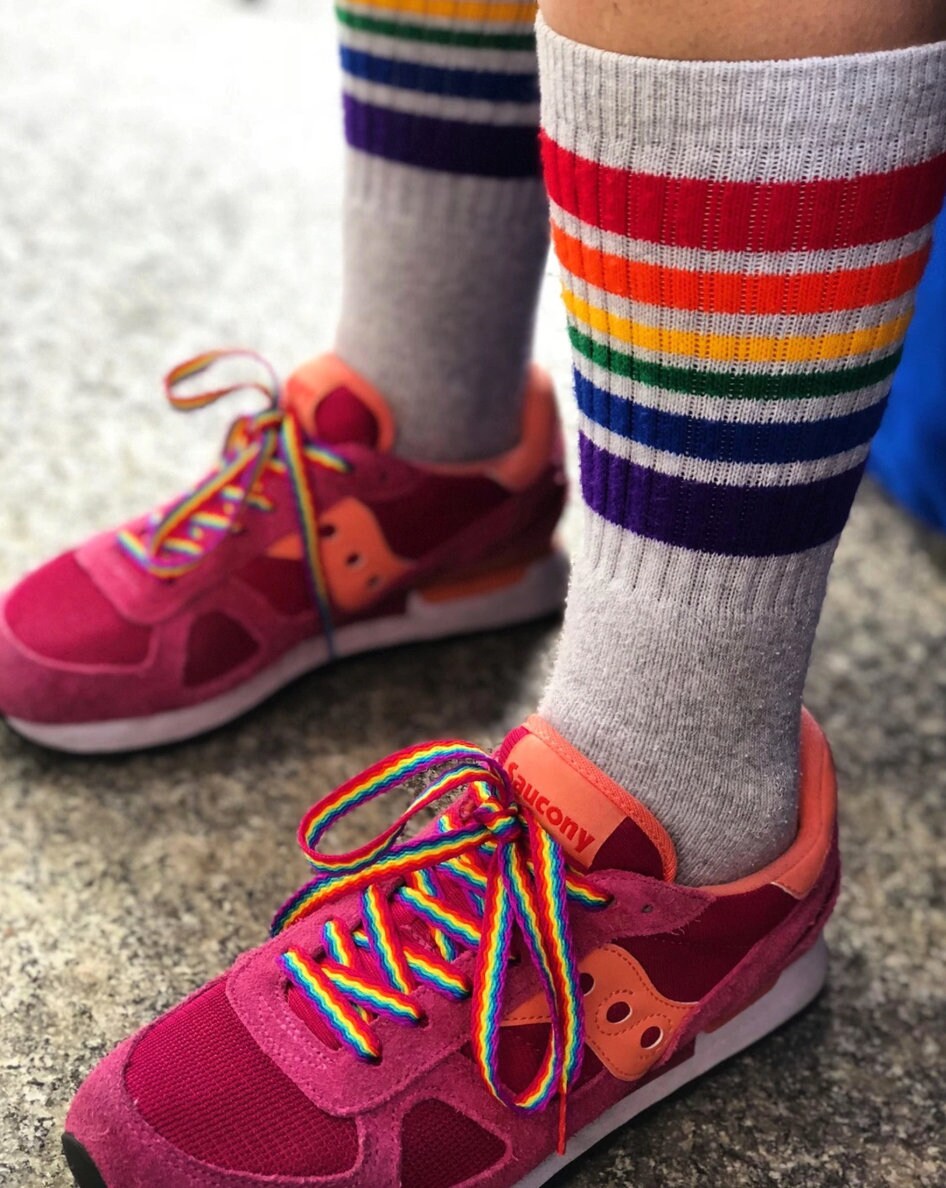 Rainbow Shoelaces Etsy