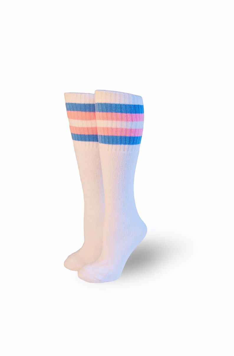 Knee High Transgender Socks | Unisex Tube Socks |  Inclusive Socks | Pride Socks 