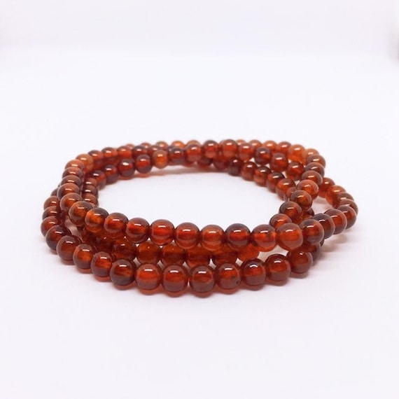 Garnet Multi layer Bracelet, Granat Armband, Orange Garnet, Spessartite Jewelry, January Birthstone, 2nd Anniversary, valentines day gift