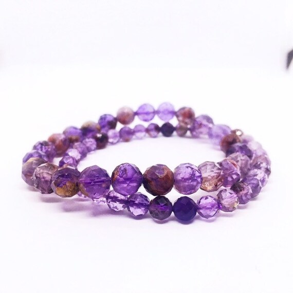 Rutilated Amethyst Bracelet, Auralite 23 Bracelet