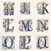 Lapis Blue Alphabet | Transparent PNG SVG Download | Illuminated ...