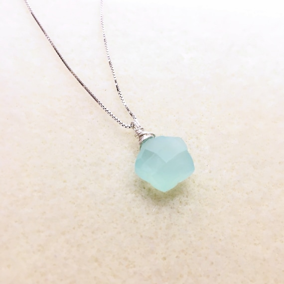 Chalcedony Star Necklace, Citrine Hydro Quartz Pendant, Honey gold crystal, Sterling Silver Jewelry, Girlfriend unique gifts, Christmas
