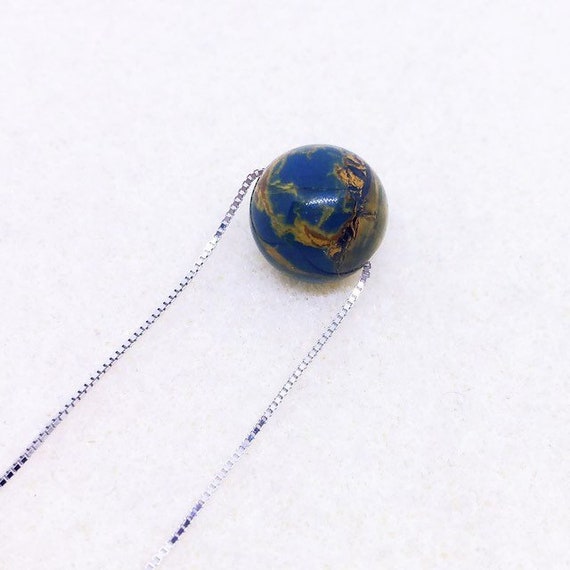 Pietersite Necklace, AAA Pietersite Jewelry, Planet Necklace, Sterling Silver, Tempest Stone, Stockings Stuffers, Unique Christmas Gift