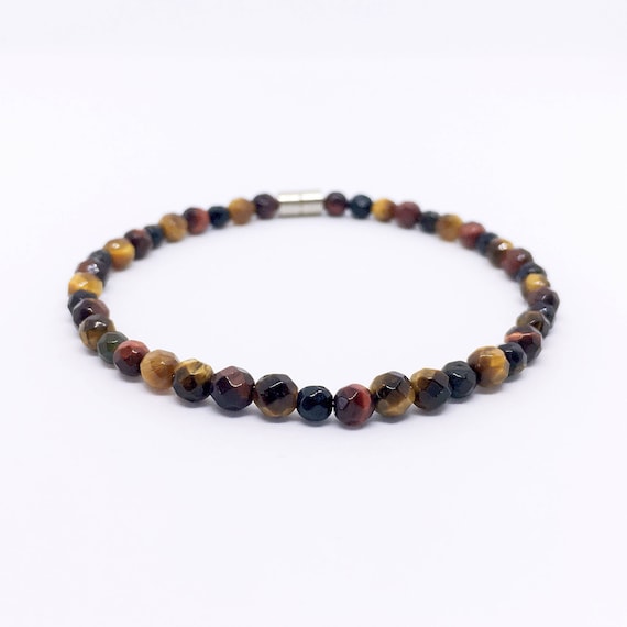Tiger's Eye Bracelet, Dainty Tiger's Eye Bracelet, Multi Color Stacking Bracelet, Protection Bracelet, Gemstone Bracelet, Layer Bracelet