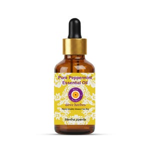 Aceite esencial de menta piperita puro y natural para aliviar el dolor de cabeza. Difusor de aromaterapia. Aceite de menta refrescante.