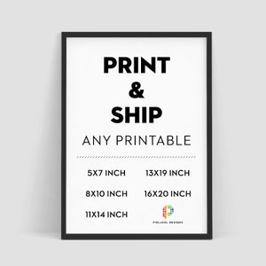 Print and Ship, Print and Mail, Physical Art Print, Print Digital Art, Printed Digital Artwork