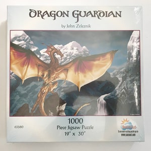 Dragon Guardian Jigsaw Puzzle: Fantasy Art by John Zeleznik (1000 Piece)
