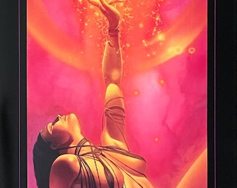 Siedende Göttlichkeit sinnliche magische Frau Kunstdruck von JohnZeleznik