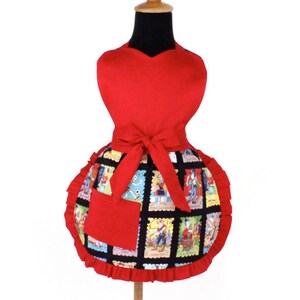 Colorful Loteria Girl's Apron / One size Fits Ages 2-10 image 1