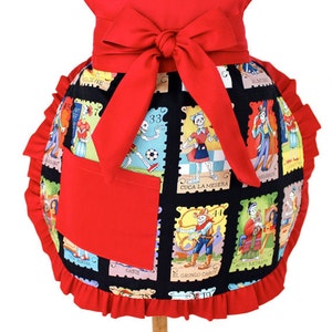 Colorful Loteria Girl's Apron / One size Fits Ages 2-10 image 4