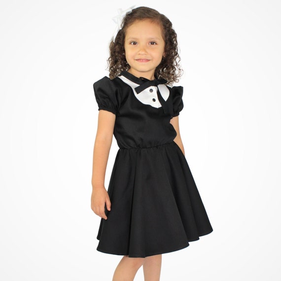 Girl s Tuxedo Dress Etsy