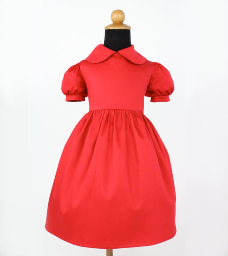 Vintage Style Children’s Clothing: Girls, Boys, Baby, Toddler     Ready to Ship Special Occasion Girls Red Dress $32.00 AT vintagedancer.com