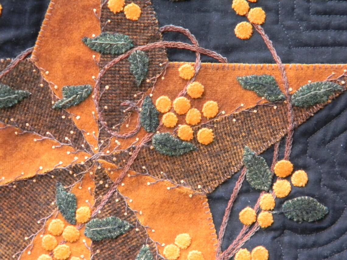 BittersweetWool Applique Quilt Pattern Etsy