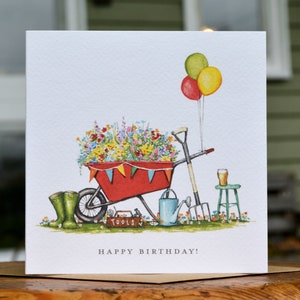 d'anniversaire de jardinage | Carte d'anniversaire personnalisée