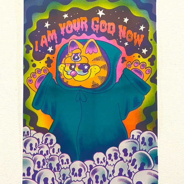 I am your god Risograph Print