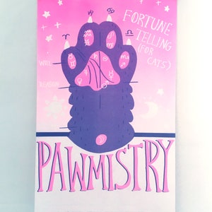 Pawmistry Risograph Print