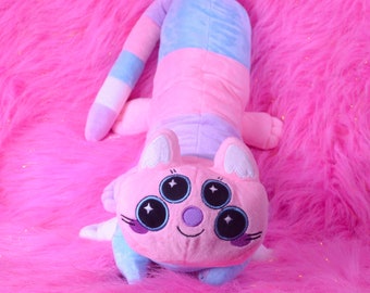 Woogler the Space Cat plush cotton candy color