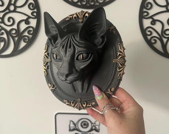 Sphynx cat wall hanging
