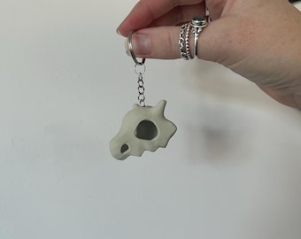 Cubone Skull Keyring