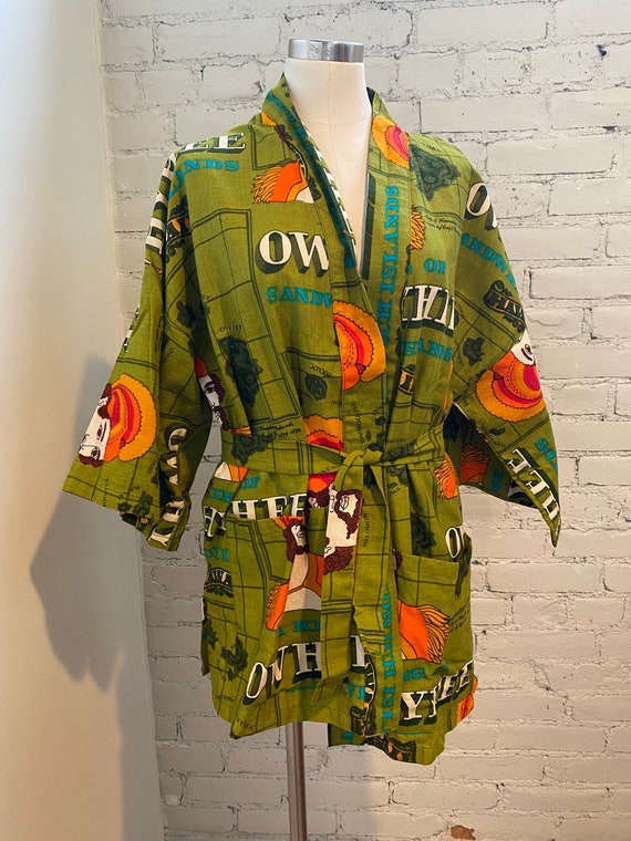 Vintage 1970s Ui Maikai Hawaiian Beach Shirt