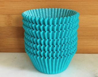 Teal Cupcake Liners, Standard Sized, Baking Cups (50)