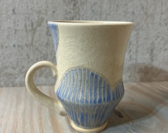 Ceramic mug pottery hand made pottery clay cup