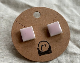 Ceramic post earrings