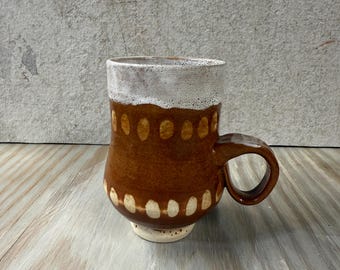 Ceramic mug pottery hand made pottery clay cup