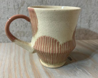 Ceramic mug pottery hand made pottery clay cup