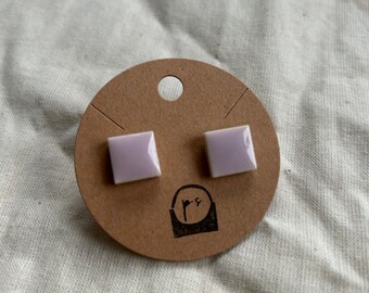 Ceramic post earrings