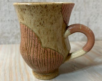 Ceramic mug pottery hand made pottery clay cup