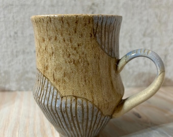Ceramic mug pottery hand made pottery clay cup