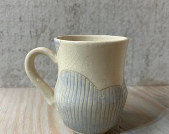 Ceramic mug pottery hand made pottery clay cup
