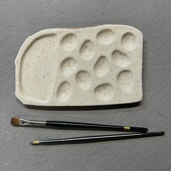 Handmade Ceramic Paint Palette Etsy