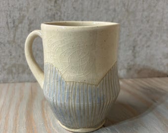Ceramic mug pottery hand made pottery clay cup