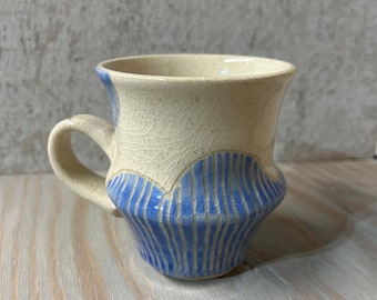 Ceramic mug pottery hand made pottery clay cup