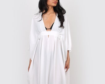 Mina Maxi Kaftan White