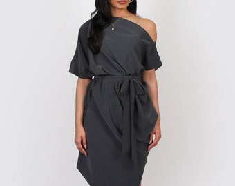 halston heritage asymmetrical dress Brianna Crepe Asymmetric Gown Halston