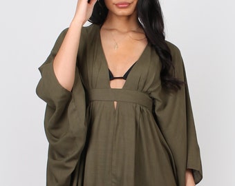 Mina Kaftan khaki