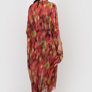 Mina Maxi Kaftan red print image 4